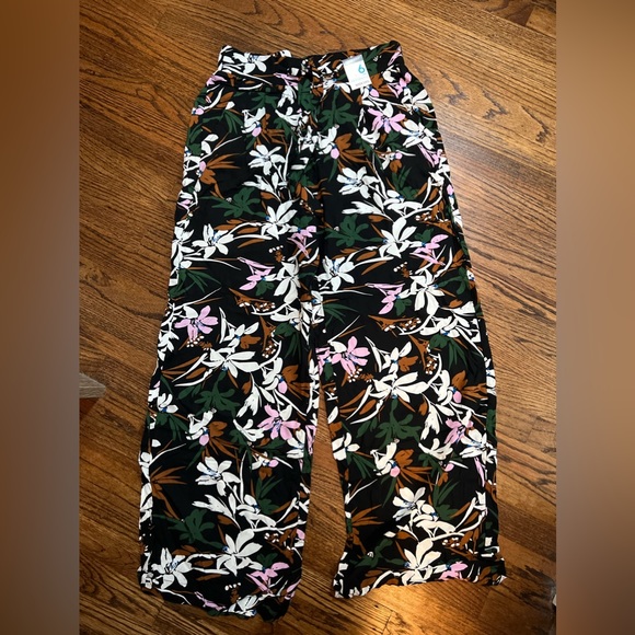 Primark - Floral wide leg pants / size 6 / NWT - Picture 1 of 1